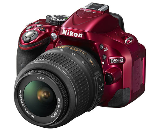 Nikon-D5200-DSLR-in-red